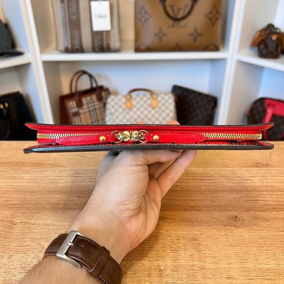 Louis Vuitton Monogram Kusama Waves Insolite Wallet Red - Limited Edition - Picture 8 of 10